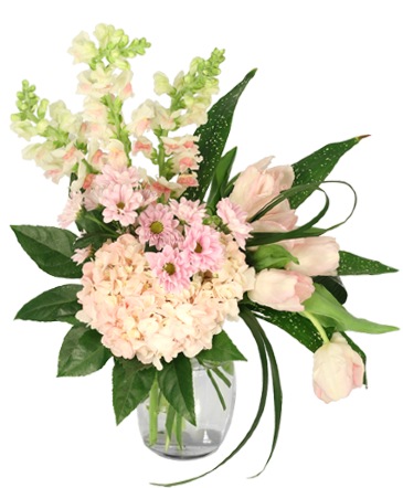 Blushing Triumph Floral Arrangement in Marion, VA | Rosewood Florist